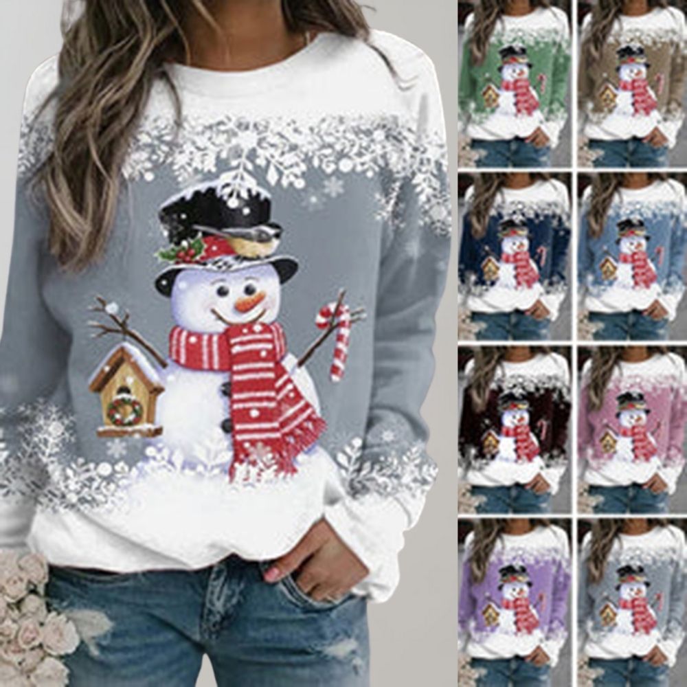 Christmas Jumper Women with Festive Motif | Warm Cosy Knit Sweater for Holiday Gatherings | Sizes M to XL Available