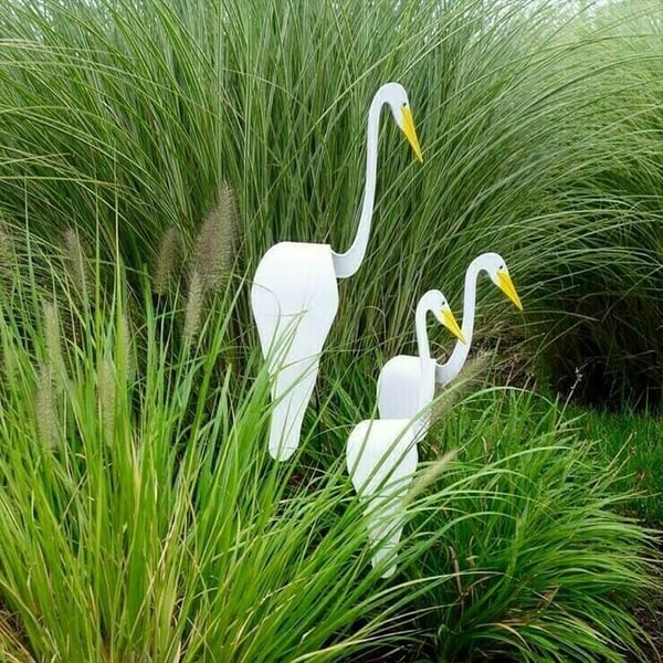 Spinning Flamingo Garden Ornaments That Turn in the Wind | Bird 19.6 Inches Plus a 16.5 Inch Stake | Eight Colors