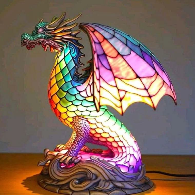 LED Table Lamp Resin Design