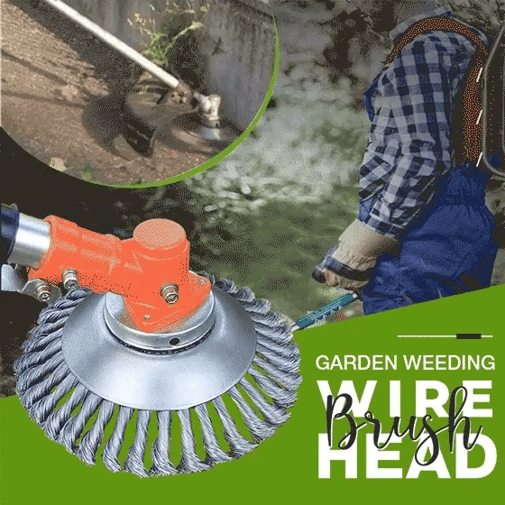 Steel Wire Weed Brush Disc 150 mm | Replacement Cutting Head for String Trimmer and Brushcutter | Garden Edging Tool