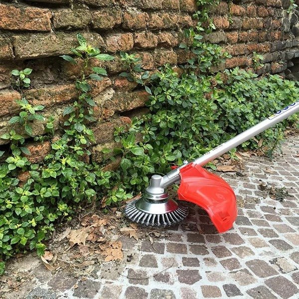Steel Wire Weed Brush Disc 150 mm | Replacement Cutting Head for String Trimmer and Brushcutter | Garden Edging Tool