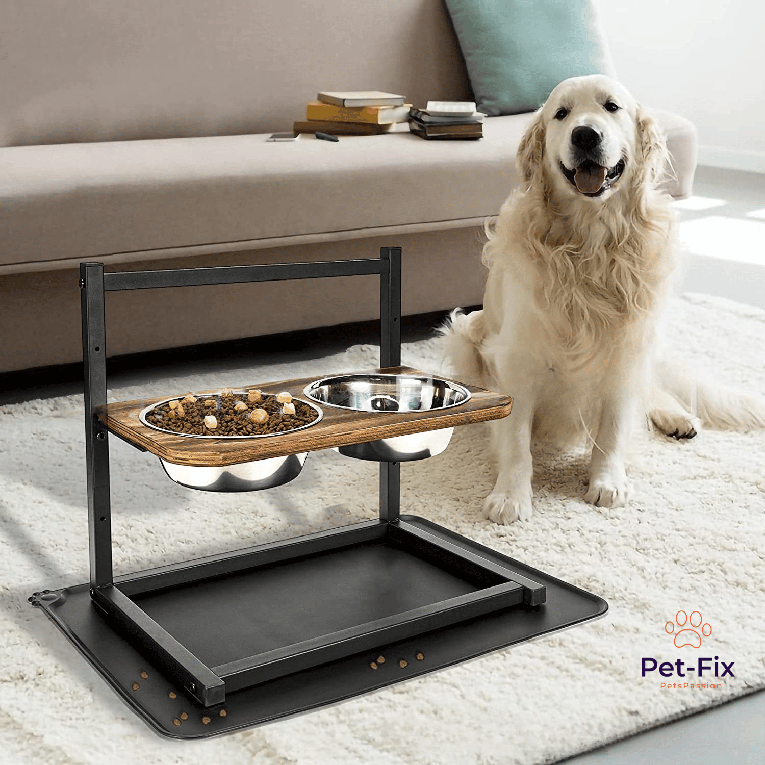 Elevated Dog Feeding Station