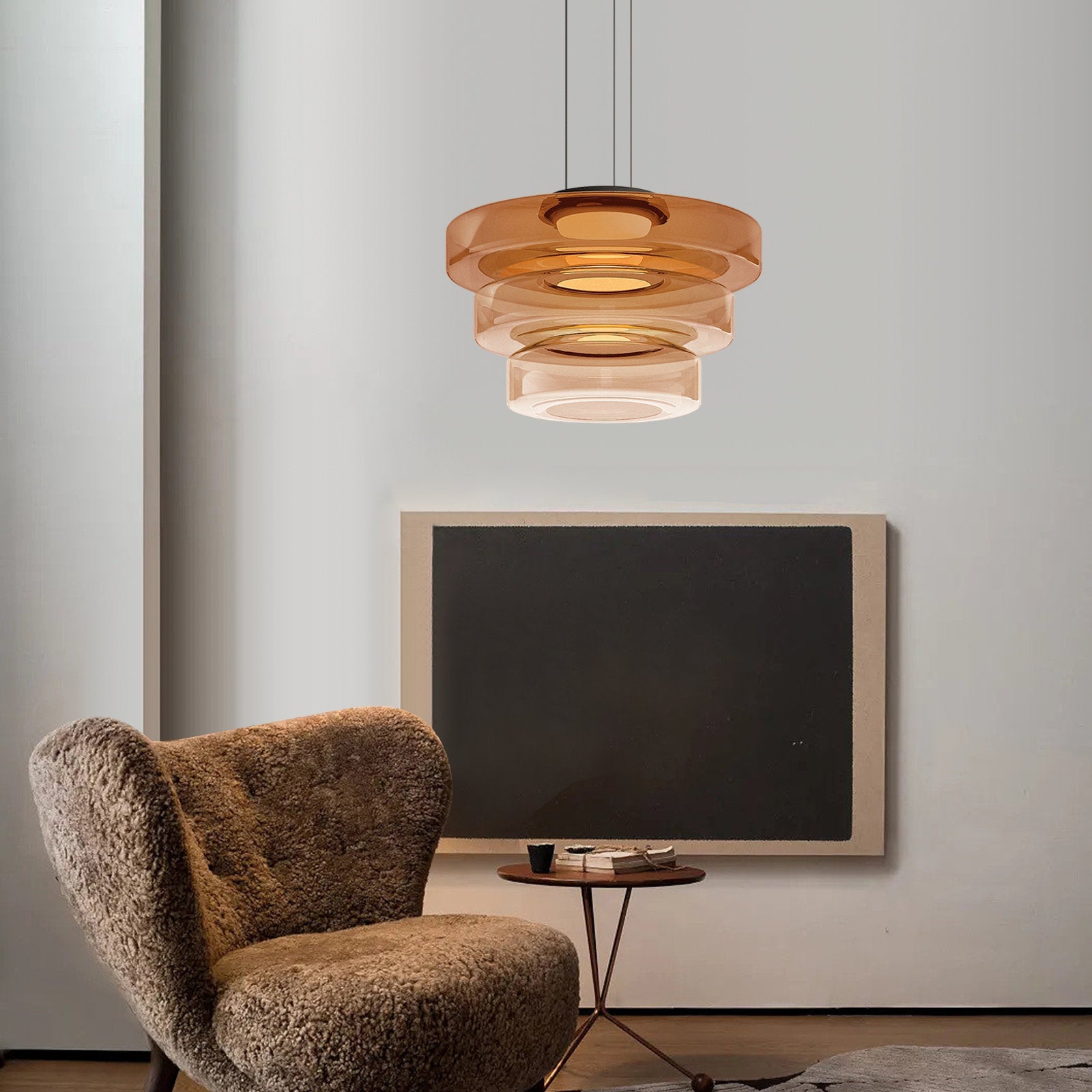 Bauhaus Glass Pendant Light Hanging Lamp