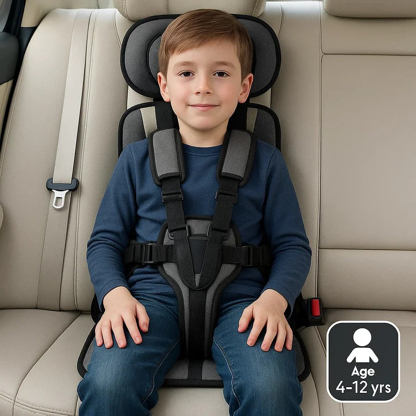 Compact Child Travel Seat with Foldable Design – Portable Booster Seat for On-the-Go Use