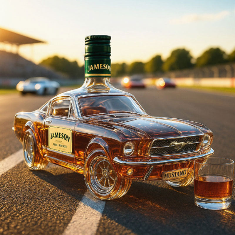 Car Shaped Whiskey Decanter Glass Bottle