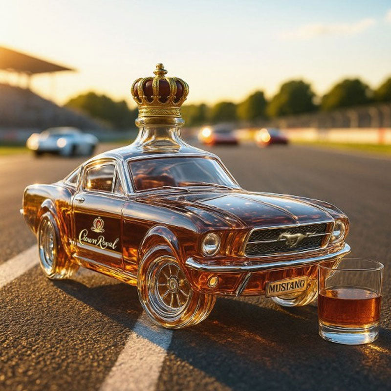 Car Shaped Whiskey Decanter Glass Bottle