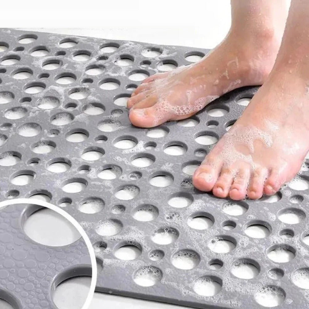 Secure Shower Mat Non-Slip & Antibacterial