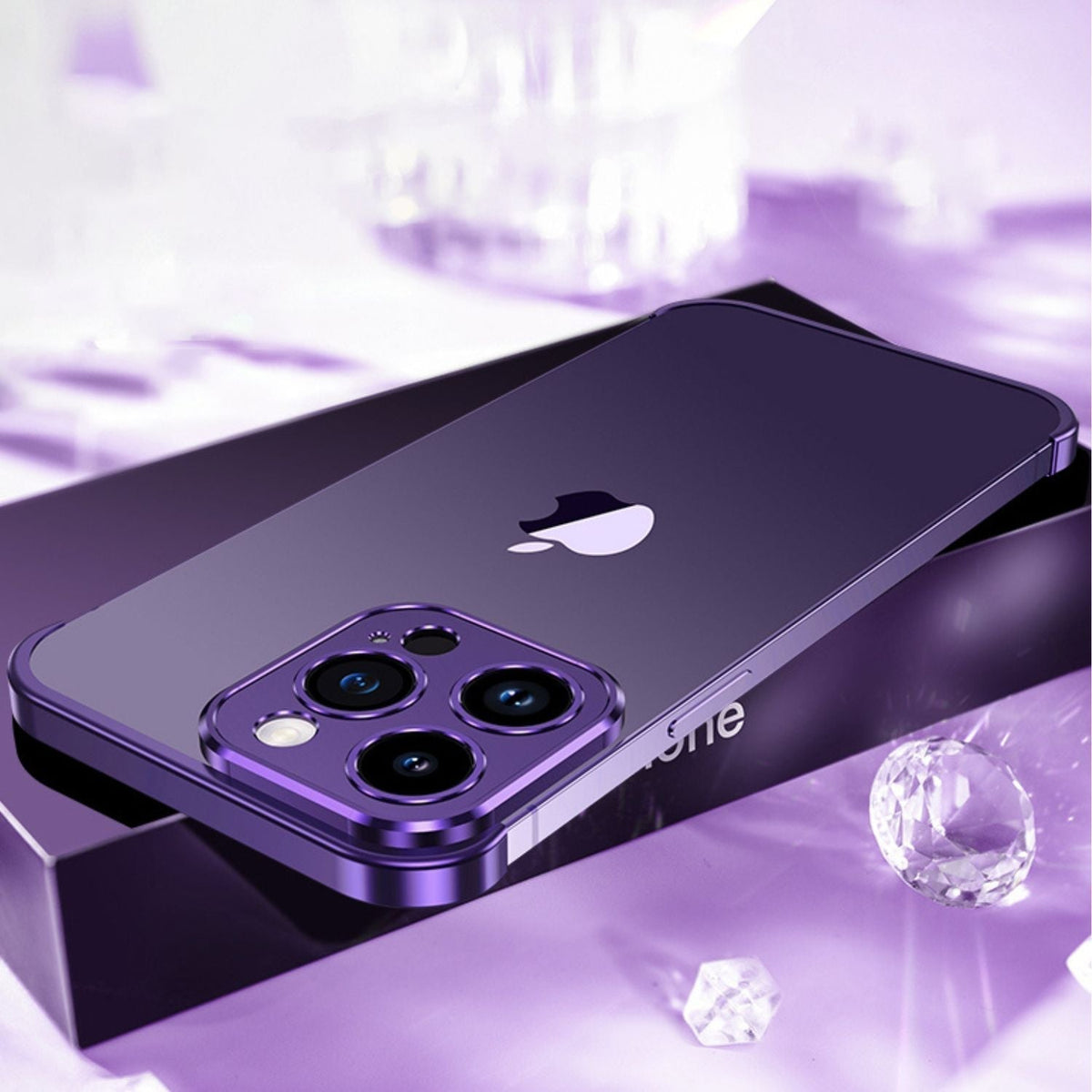 Ultra-Thin Metal Phone Case for iPhone 12 to 15 Pro Max | Slim Scratch and Impact Protection in 6 Colors