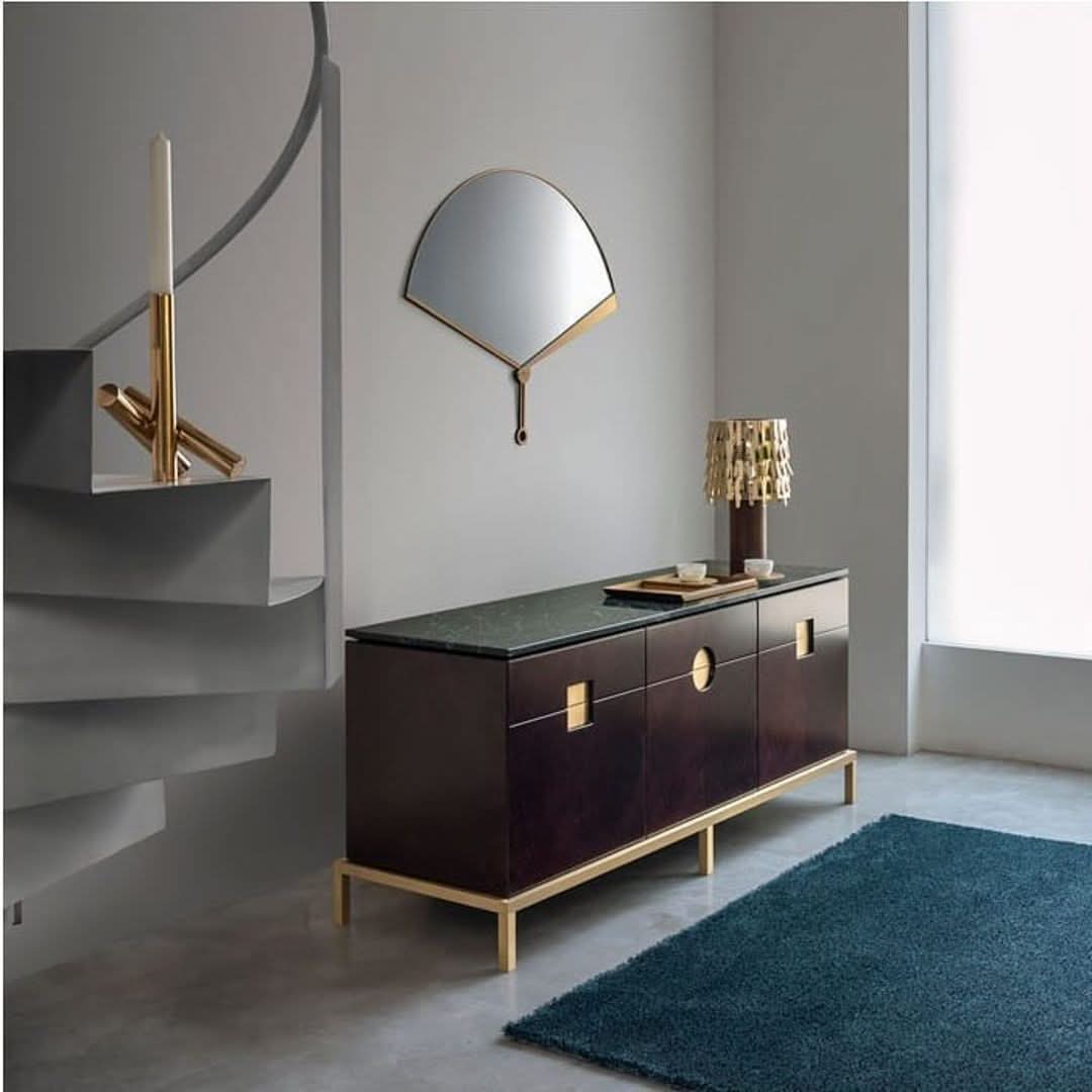 Brass Table Lamp Leaf Shade