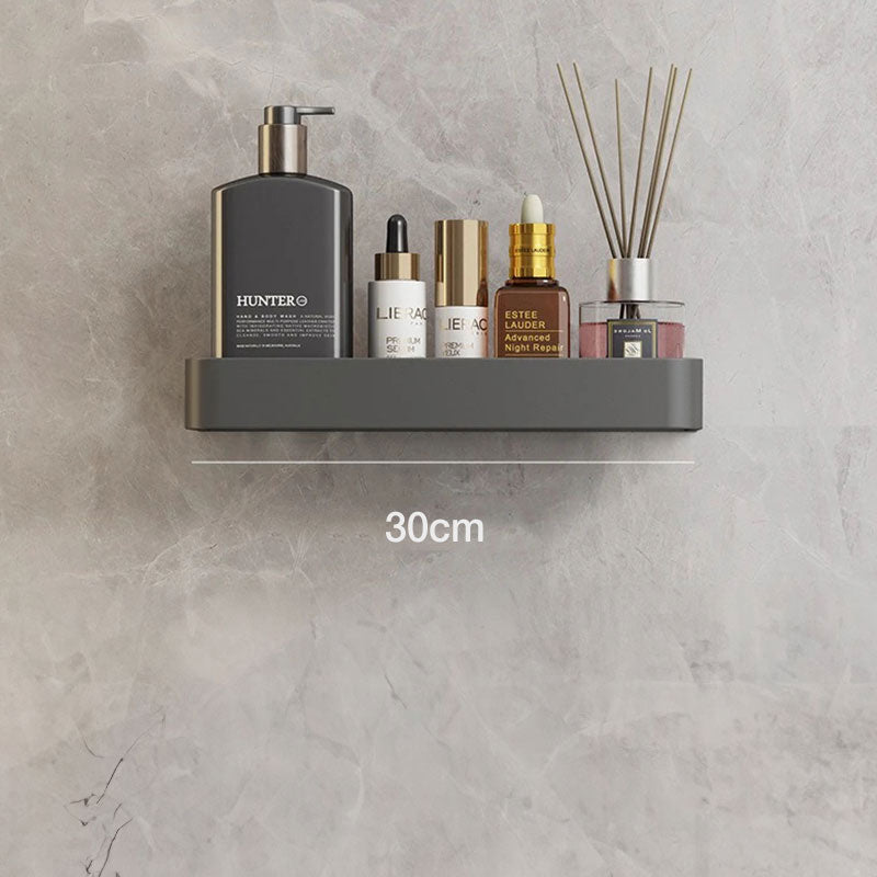 Adhesive Shelves for Bathroom Wall, No Drilling Needed | 30, 40 or 50 cm, Also With a Towel Bar | Screw Hooks and Plugs Included