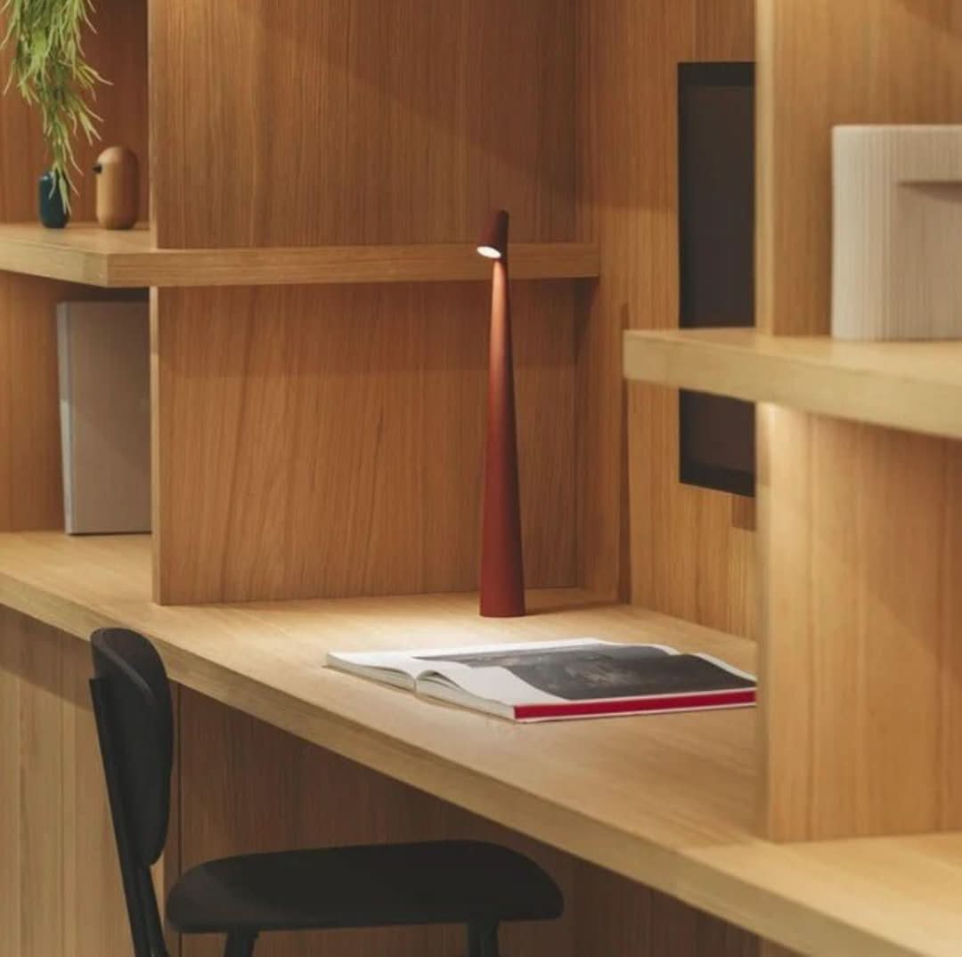 Cordless LED Table Lamp with Touch Dimming | Rechargeable Night Light for Desk or Bedside | 2 Heights, 5 Colors