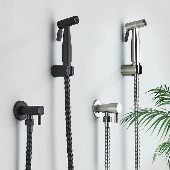 Handheld Toilet Sprayer for the Bathroom | Stainless Steel Head with Adjustable Pressure | 2 Colors