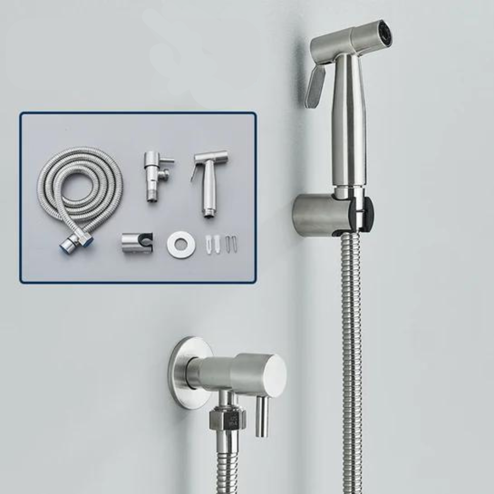 Handheld Toilet Sprayer for the Bathroom | Stainless Steel Head with Adjustable Pressure | 2 Colors