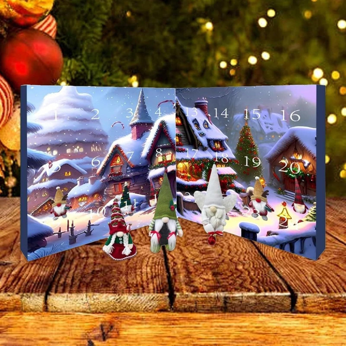 Advent Calendar with 24 Plush Elves | Christmas Countdown for Kids with a Daily Elf Surprise | Festive Indoor Decor