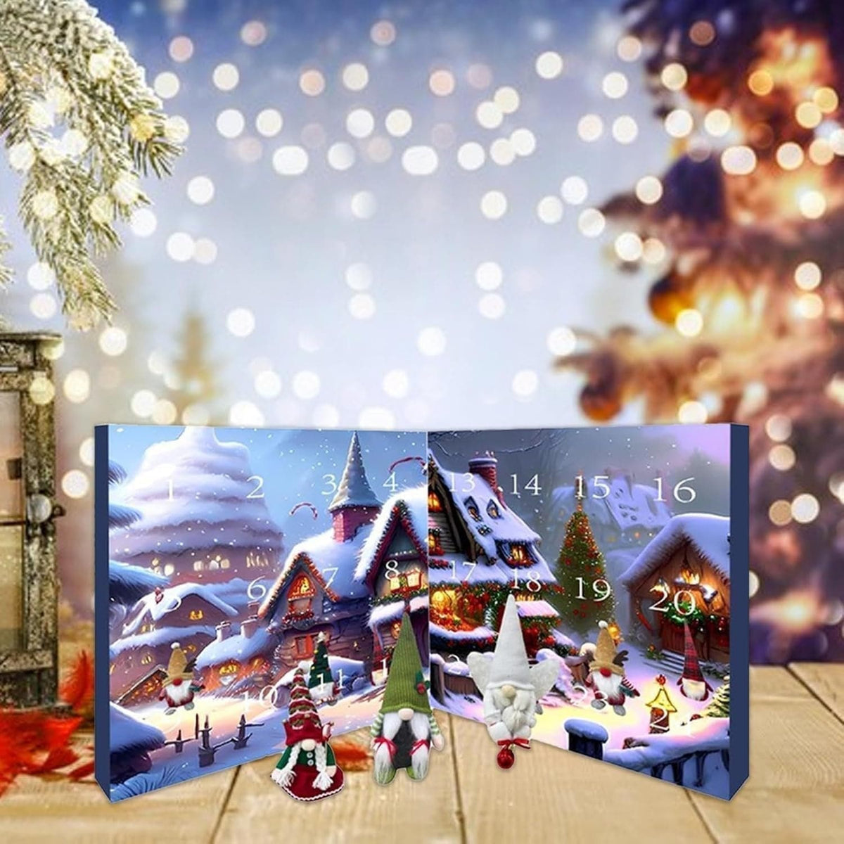 Advent Calendar with 24 Plush Elves | Christmas Countdown for Kids with a Daily Elf Surprise | Festive Indoor Decor