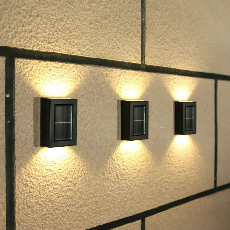 Solar LED Wall Lamp for Outdoor Use – Cordless Solar-Powered Wall Lighting