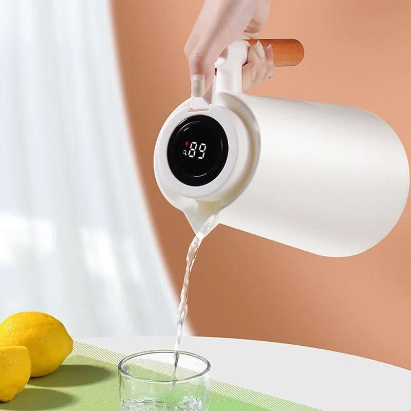 Insulated Glass Thermo Jug Temperature Display