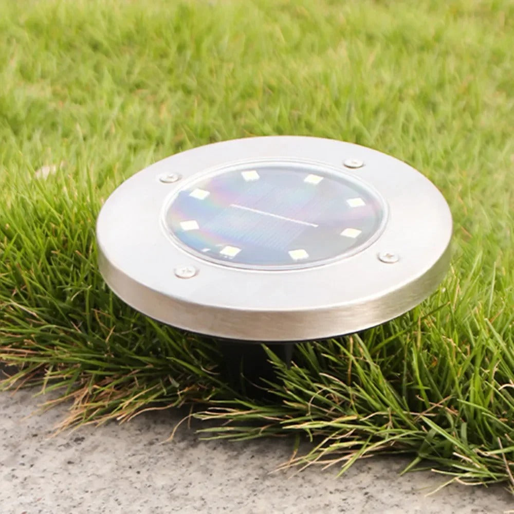Solar Ground Lights for Paths, Lawns and Flower Beds | Dusk to Dawn Sensor, IP65 Housing | Outdoor Yard Decorations
