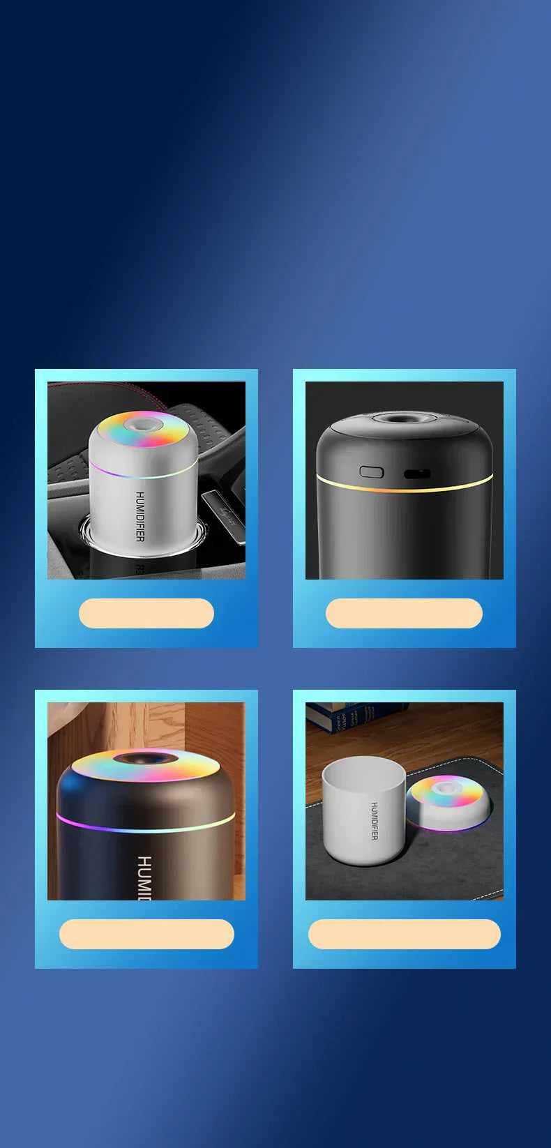 Mini Air Humidifier with Aromatherapy USB