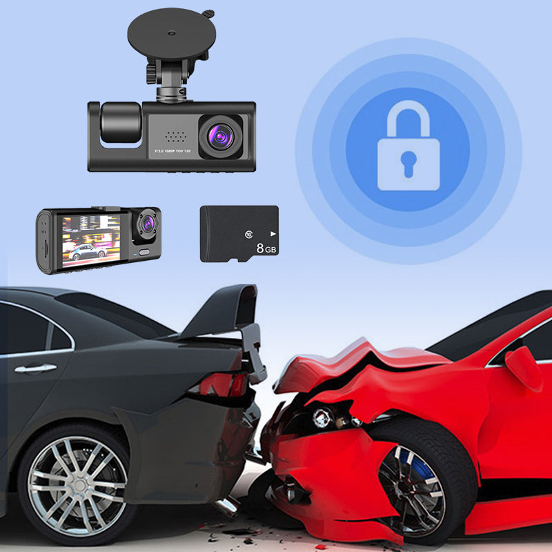 1080p Triple Lens Dash Cam