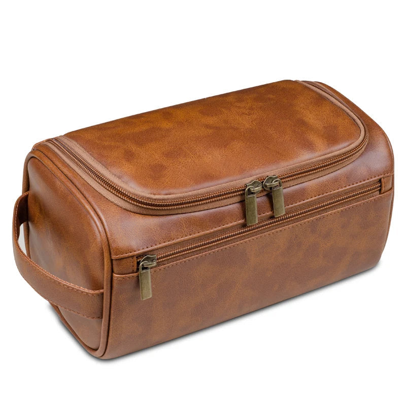 Travel Bags for Makeup and Toiletries with a Metal Hook | Inner Compartments and a Front Zip Pocket | Water Repellent, Three Colors