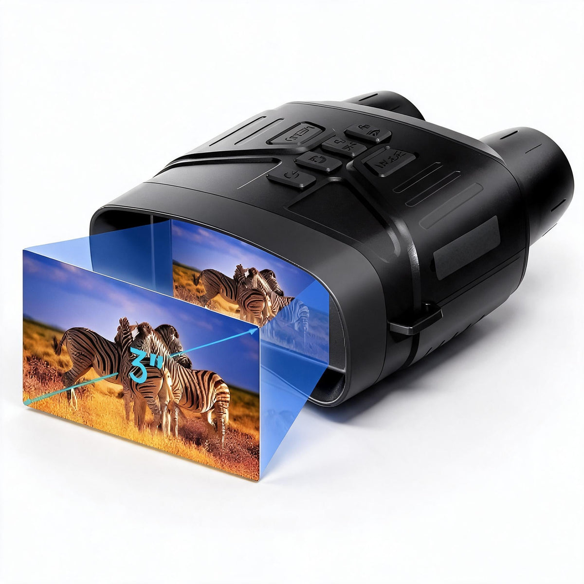 Digital Night Vision Binoculars with Infrared | 4K Video, 36MP Photos, 5x Zoom and a 3 Inch Display
