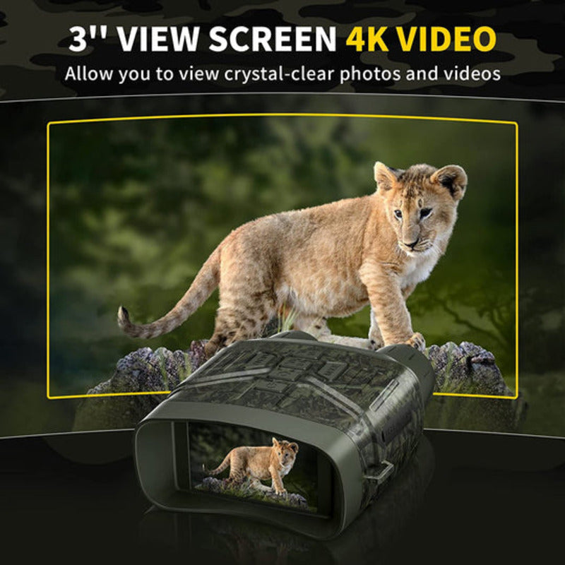 Digital Night Vision Binoculars with Infrared | 4K Video, 36MP Photos, 5x Zoom and a 3 Inch Display