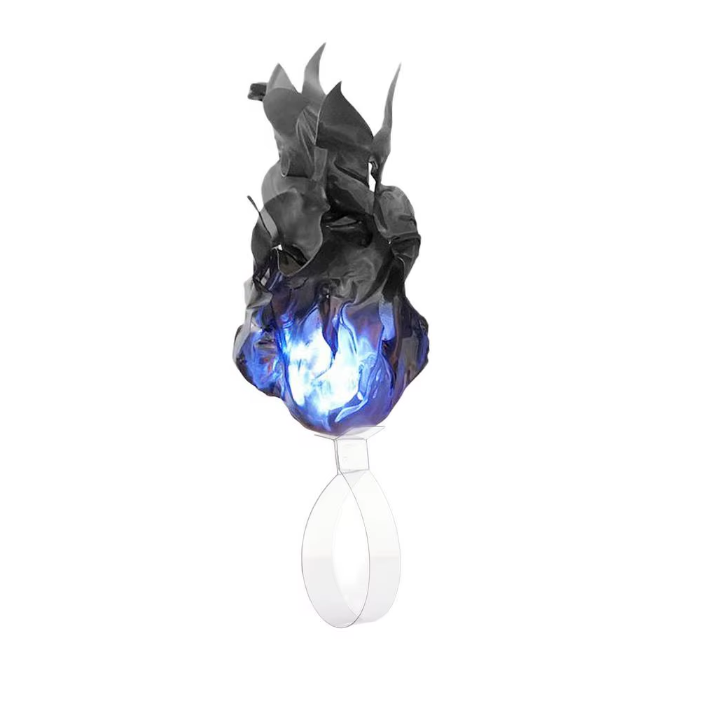 Floating fireball illusion prop held in a hand