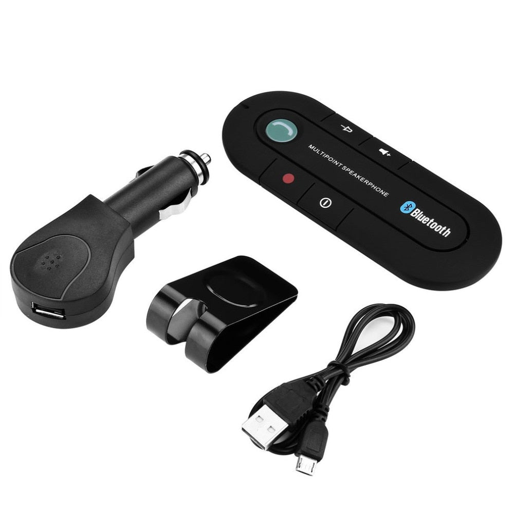 Bluetooth Speaker for the Car Visor | Hands Free Calling with Built In Microphone | Magnetic Clip and Voice Prompts