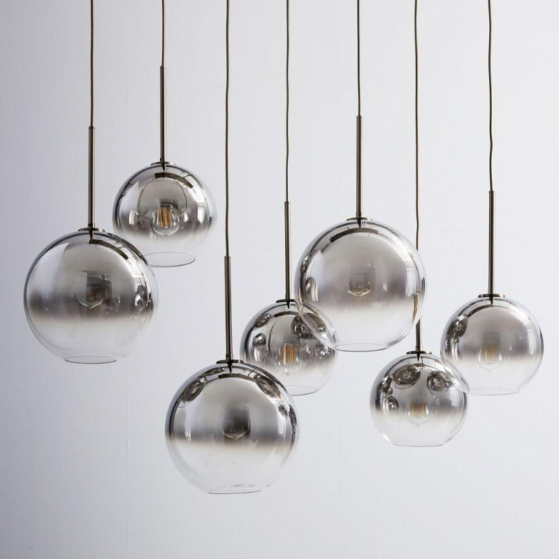 Glass Globe Pendant Light | Spherical Modern Design | Even Illumination for Living Rooms and Kitchens