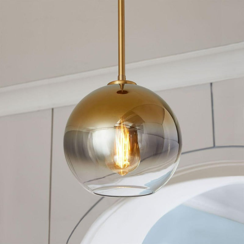 Glass Globe Pendant Light | Spherical Modern Design | Even Illumination for Living Rooms and Kitchens