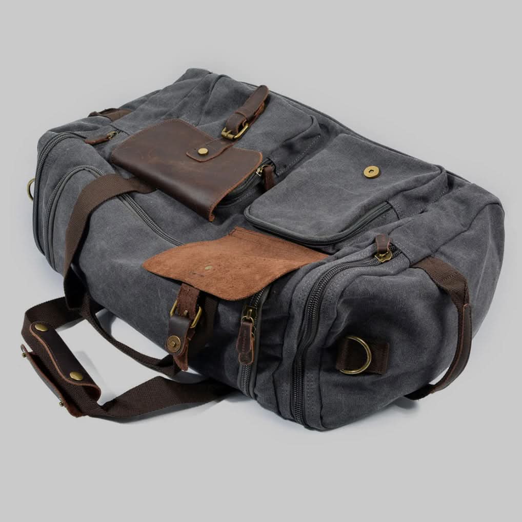 Waxed Canvas Travel Duffle 9.6 Gallon