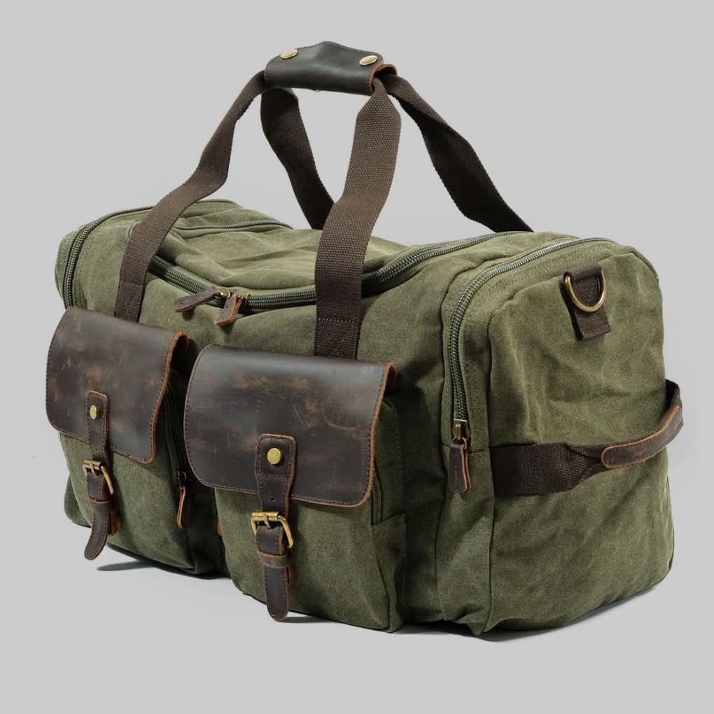 Waxed Canvas Travel Duffle 9.6 Gallon
