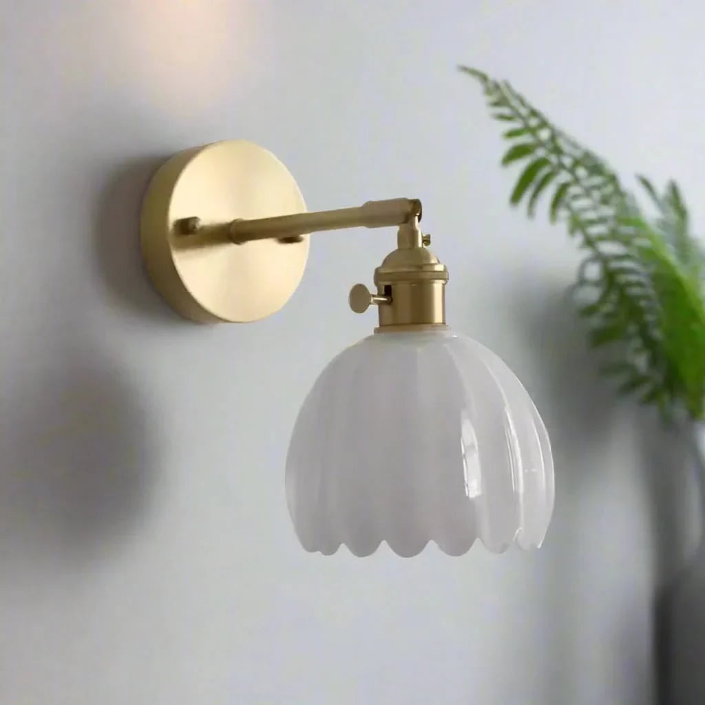 Tulip Glass Wall Sconce Light