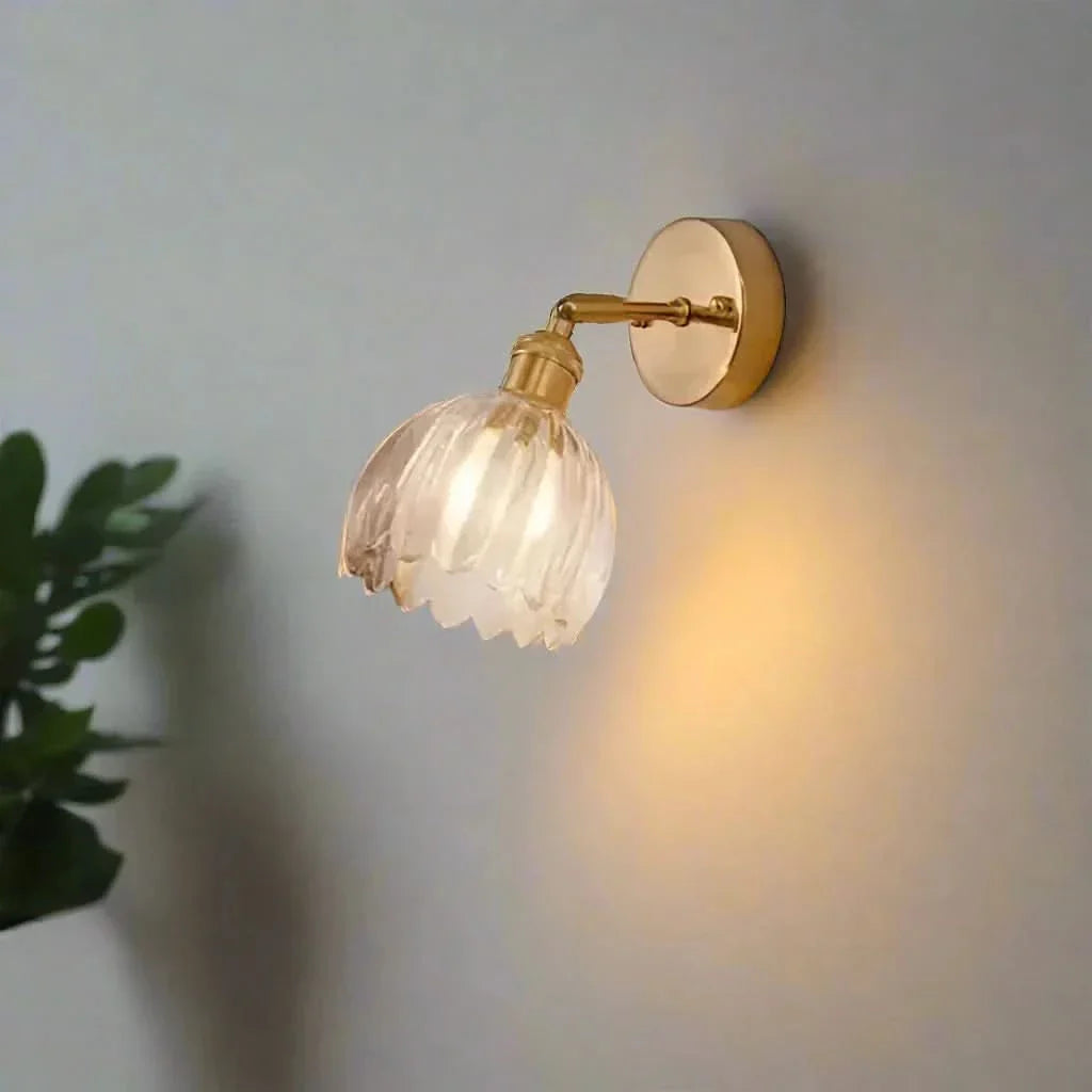 Tulip Glass Wall Sconce Light