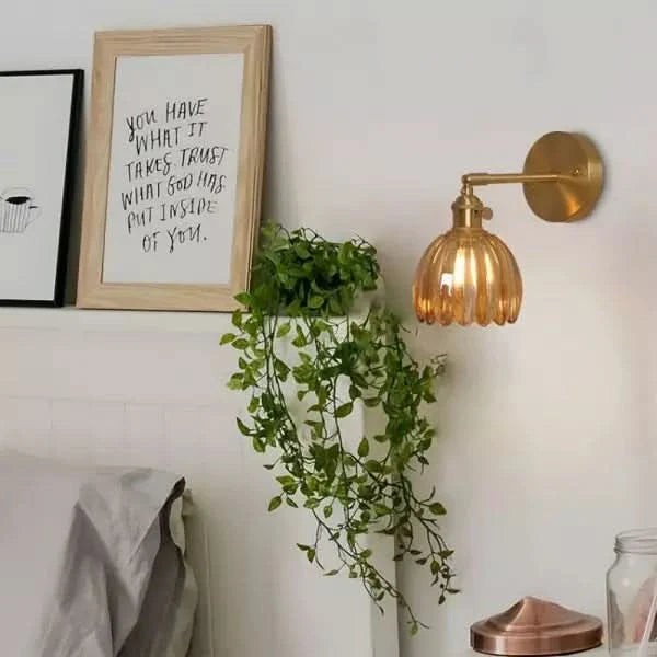 Tulip Glass Wall Sconce Light