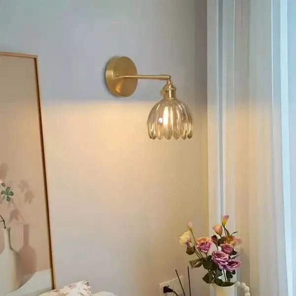 Tulip Glass Wall Sconce Light
