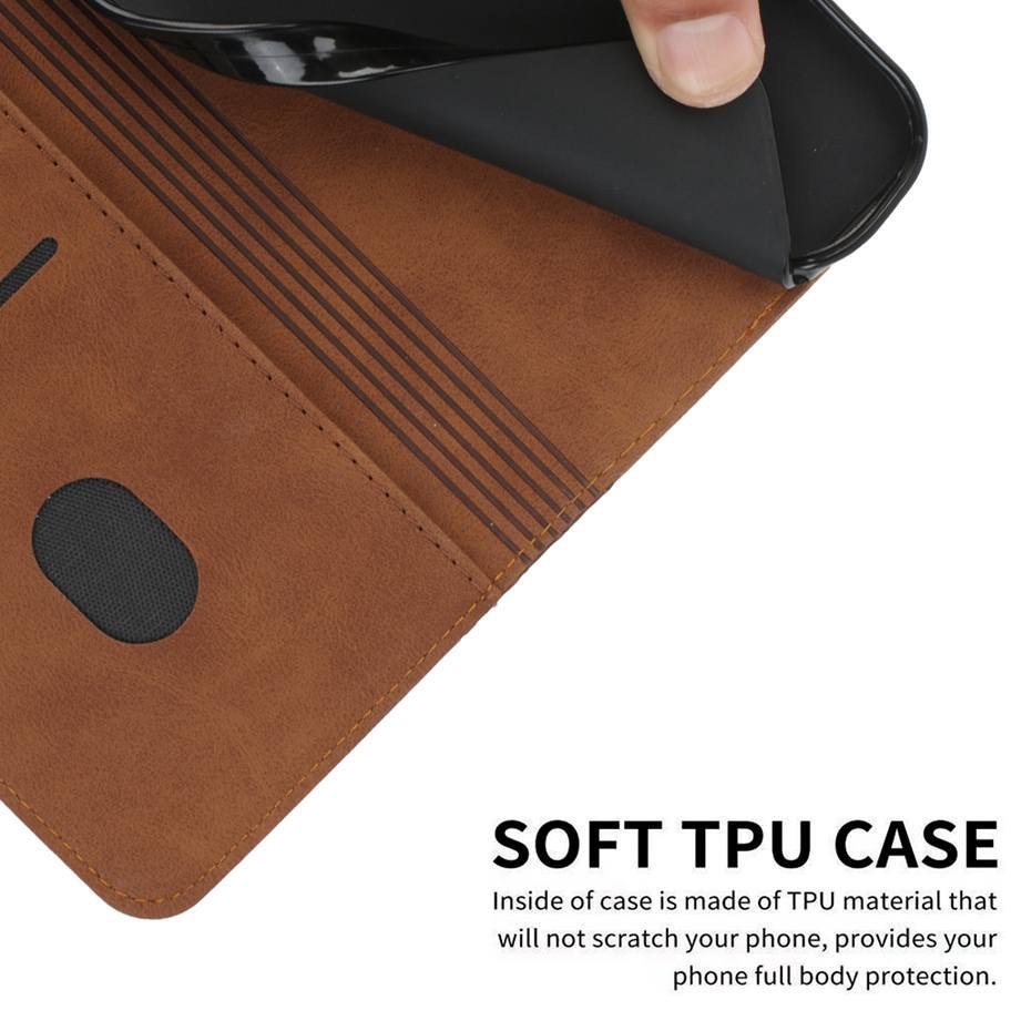 Wallet Phone Case, Fits 8 Samsung Galaxy Models up to S21 Ultra | 3 Card Slots, Cash Pocket, Magnetic Flap | 5 Colors