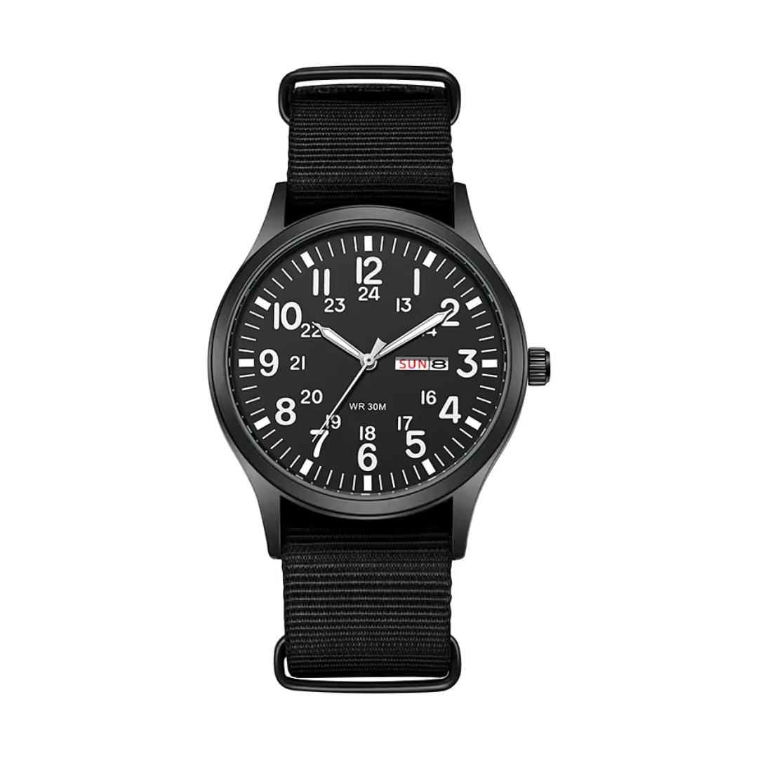 Outdoor Wristwatch for Men with Sapphire Glass | Stainless Steel Case, Water Resistant to 30 m and 3 ATM | Three Colors