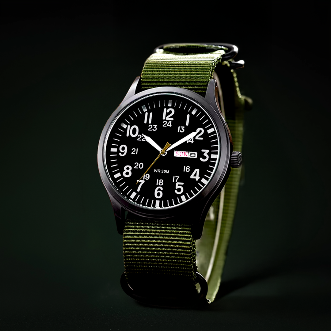 Outdoor Wristwatch for Men with Sapphire Glass | Stainless Steel Case, Water Resistant to 30 m and 3 ATM | Three Colors