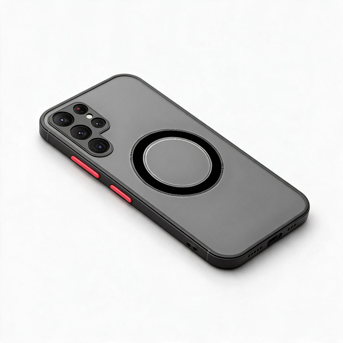 Magnetic Shockproof Phone Covers for Samsung Galaxy | Matte Hard Shell Case with Raised Camera and Screen Edges