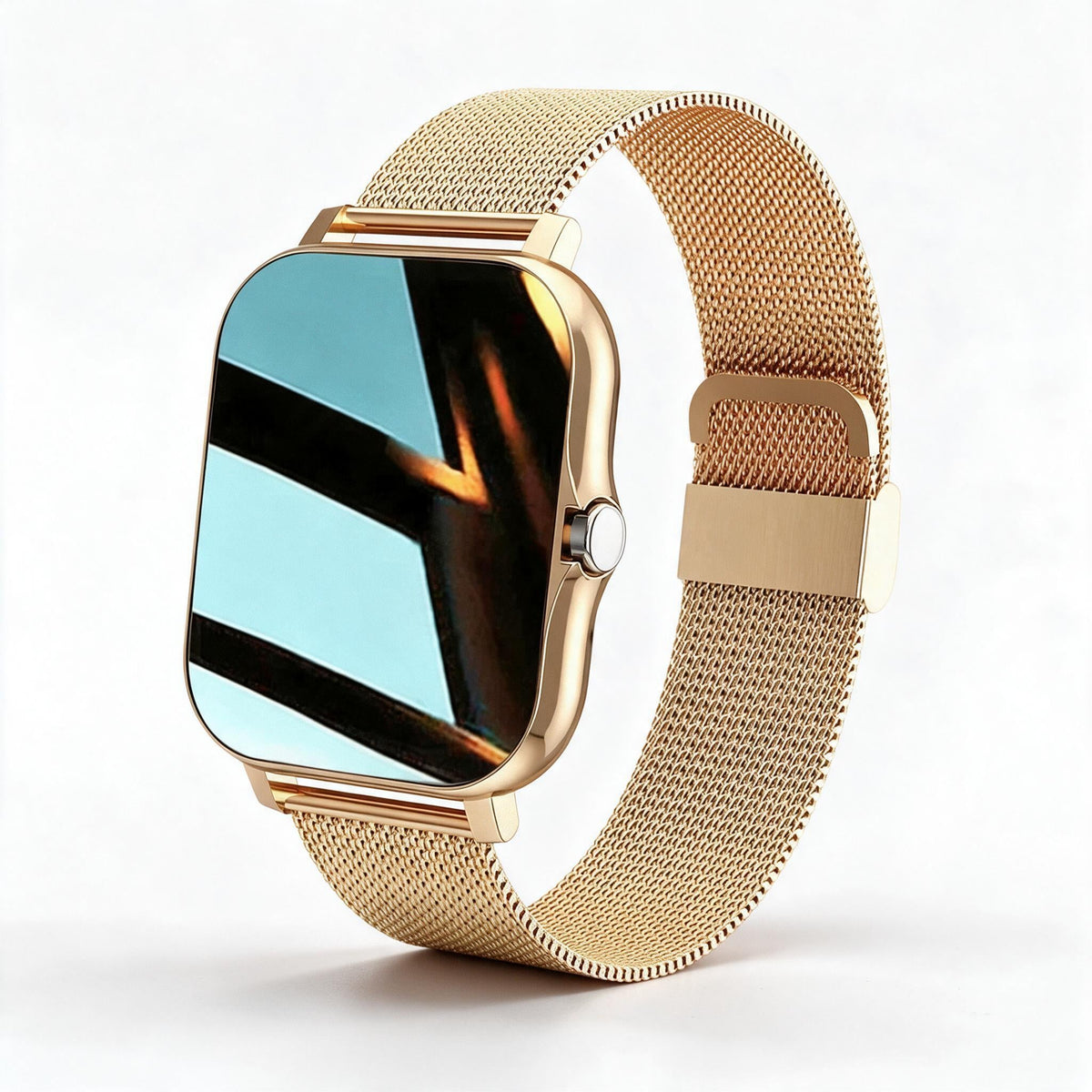 Milanese Mesh Bracelet Watch, a Smartwatch Women Can Wear to the Office | Step Count and Calories | Up to 240 Hours per Charge