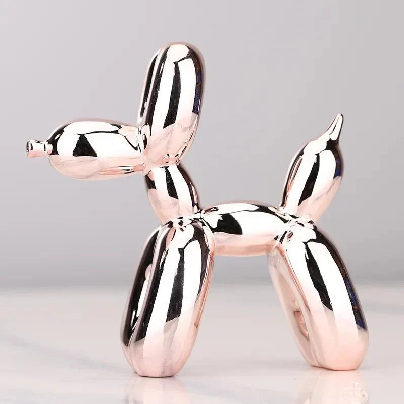 Balloon Dog Sculpture in Glossy Resin | Shelf Decorations for the Living Room, Office or Hallway | Ten Colors, Four Sizes