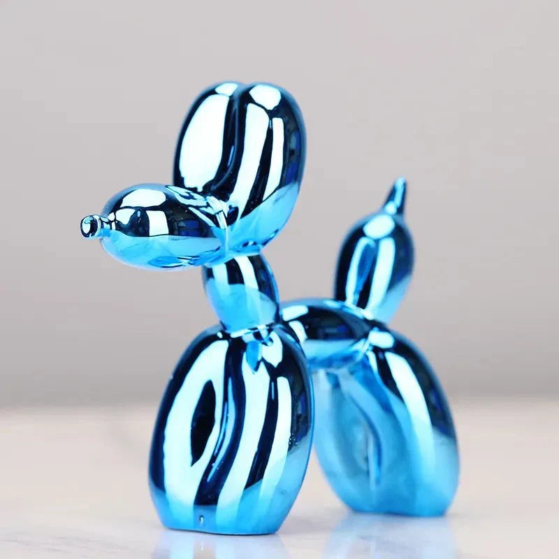 Balloon Dog Sculpture in Glossy Resin | Shelf Decorations for the Living Room, Office or Hallway | Ten Colors, Four Sizes