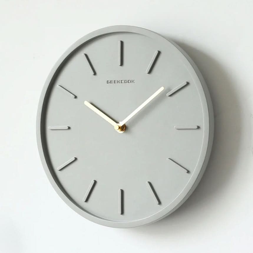 Cement Wall Clock Metal Pendulum