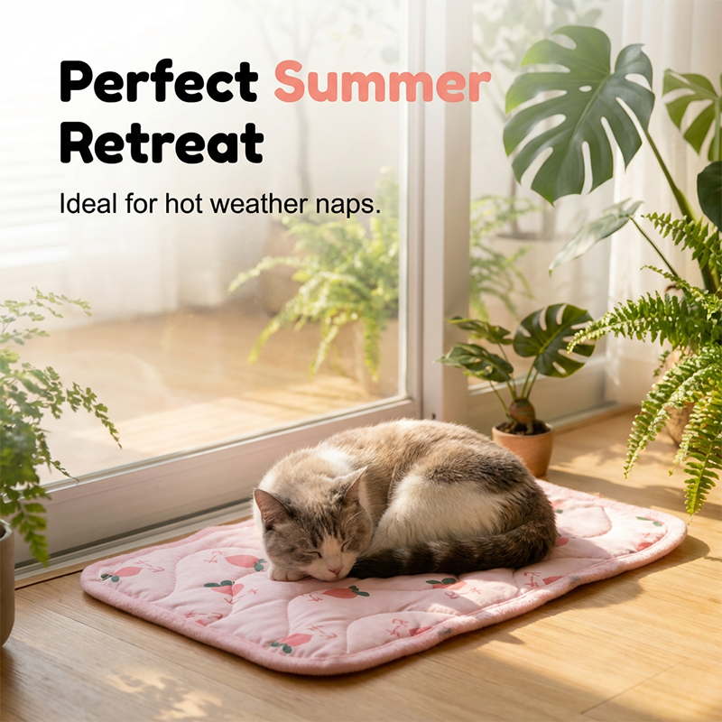 Dog Cooling Mat That Folds for Travel and Suits Cats Too | Quilted Polyester, Machine Washable | Six Sizes and Three Prints