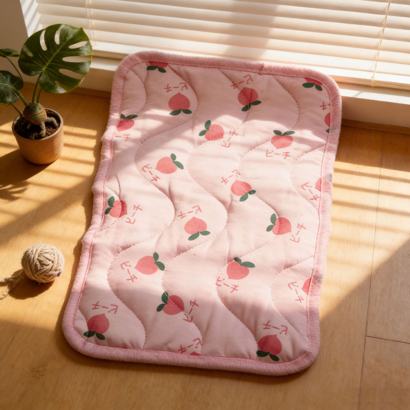 Dog Cooling Mat That Folds for Travel and Suits Cats Too | Quilted Polyester, Machine Washable | Six Sizes and Three Prints