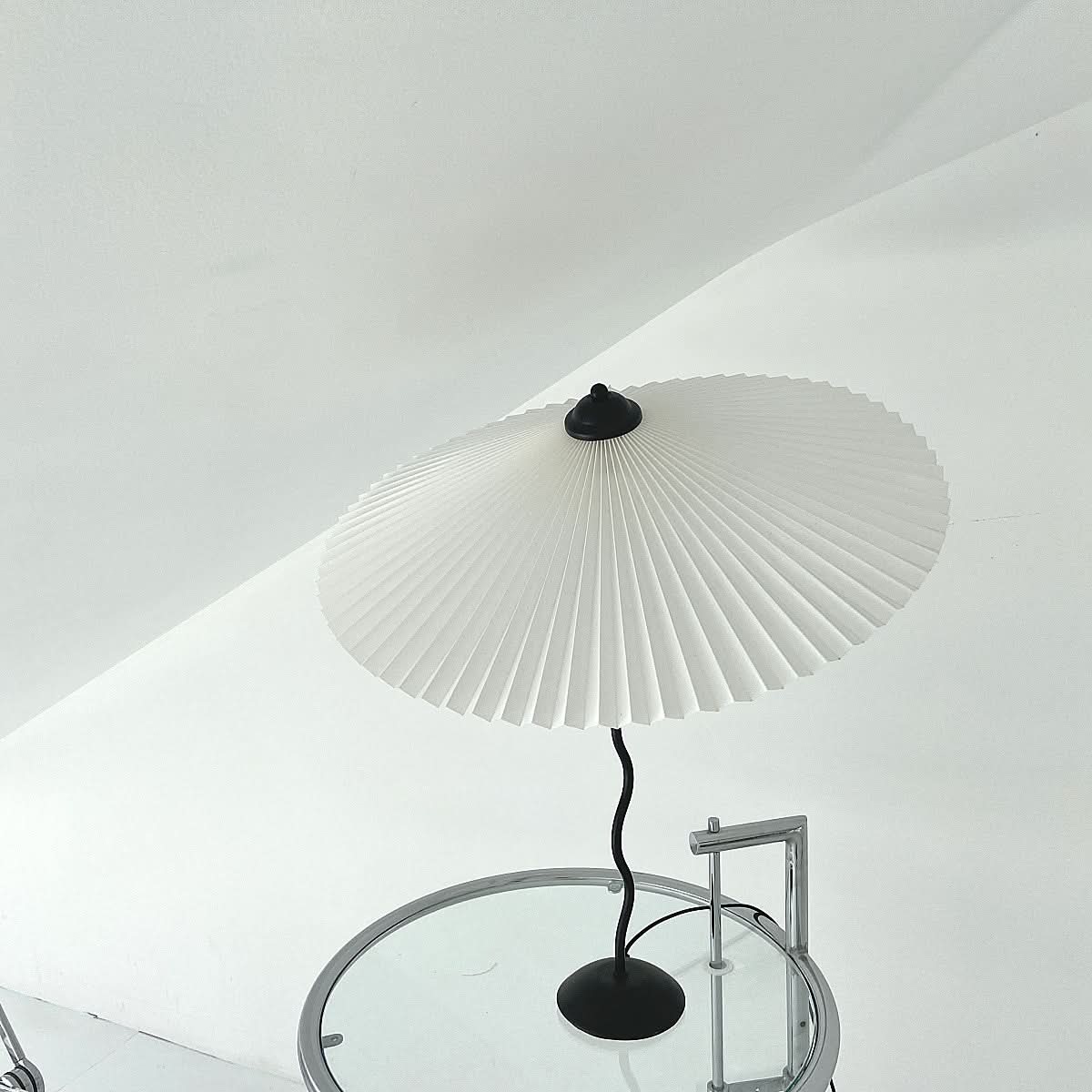 Chrome Table Lamp Twirl Design
