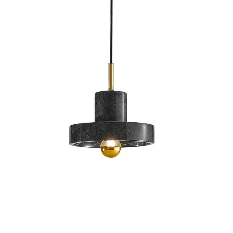 Marble Pendant Light Brass Finish