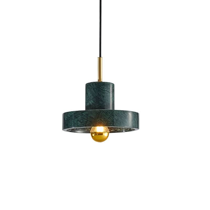 Marble Pendant Light Brass Finish